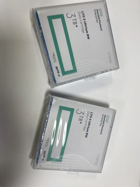 2 x HP Enterprise HPE LTO-5/Ultrium-5 Datenband/Kassette 1,5/3 TB C7975A versiegelt