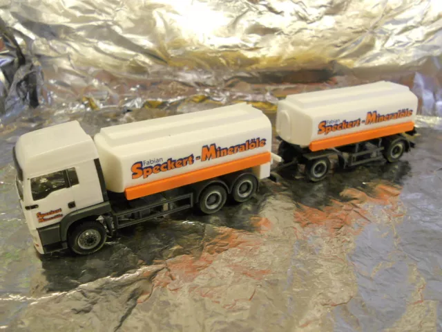 ** Herpa 147774 MAN TGA LX Fuel Tanker Trailer Speckert 1:87 HO Scale