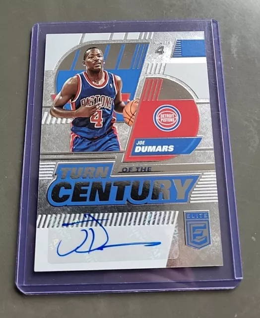 Joe Dumars Nba Auto Card Panini Elite 2022-23 Century # Tsc-Joe Detroit Pistons