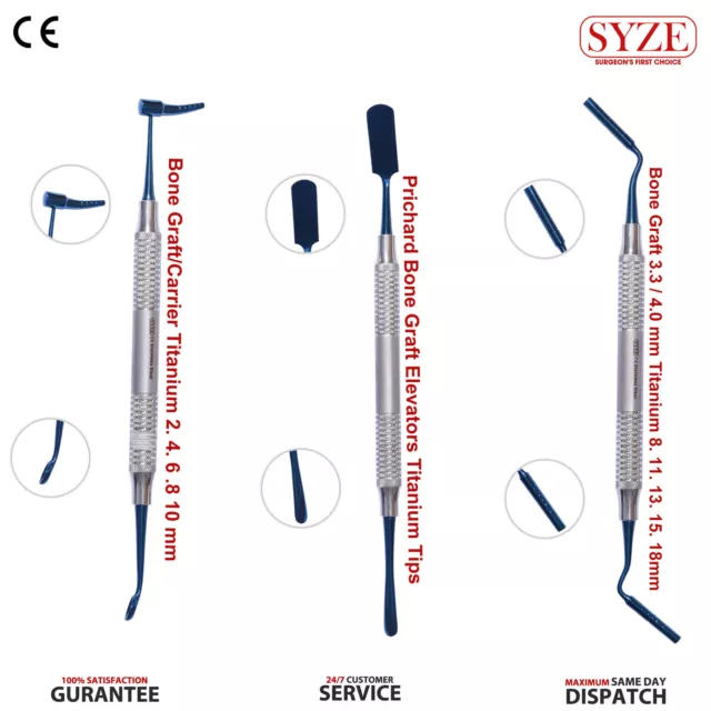 Dental Bone Graft Grafting Instruments Set Implant Surgery Tooth Extraction SYZE