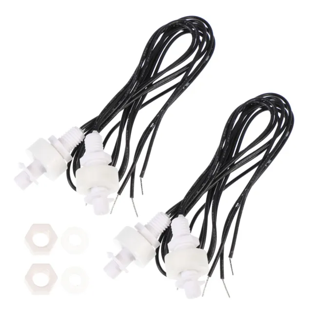 2 Pcs Liquid Level Float Switch Air Conditioner Wired Water Horizontal Tank