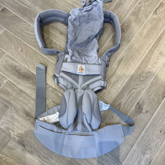 Ergobaby Omni 360 cool air mesh baby carrier Pearl Grey Summer