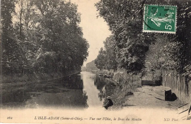 *10226 cpa L'Isle adam - vue sur l'Oise, le Bras du Moulin