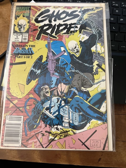 Marvel Comics Ghost Rider Takes on the Punisher part 1 Vol.2 No5 September 1990