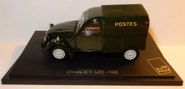 UNIVERSAL HOBBIES CITROEN 2CV 2 CV AZU 1962 POSTES POSTE PTT 1/43 in blister box
