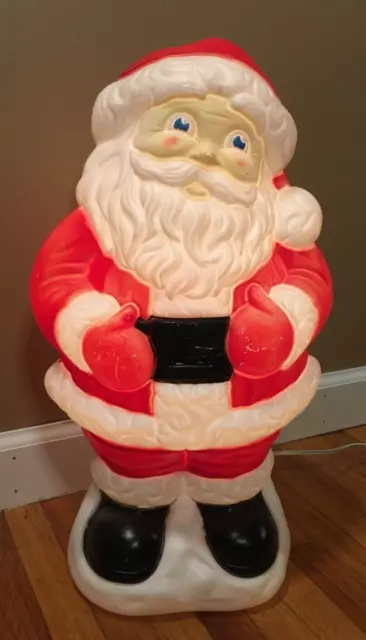 **Vintage GRAND VENTURE 18" BLOW MOLD SANTA CLAUS LIGHTED 1999 w/CORD