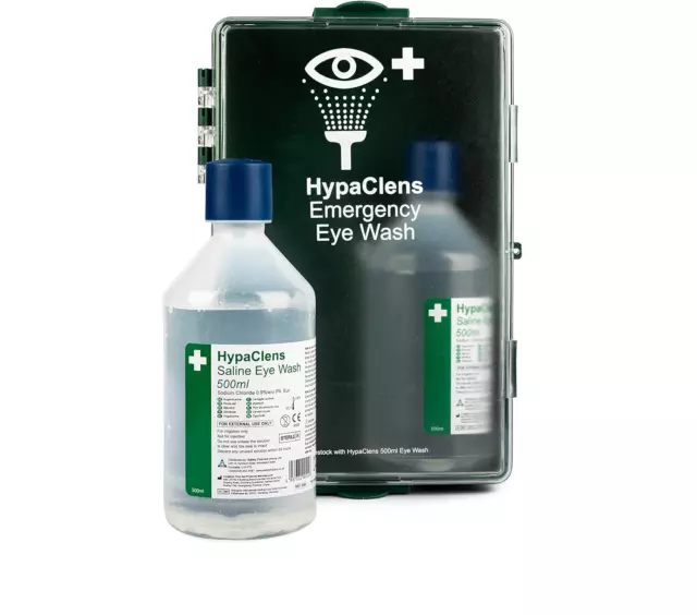 Safety First Aid Group HypaClens Eye Wash Station Cabinet Wall-Mounted with 2 x