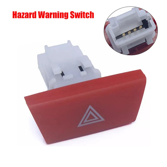 4PINS HAZARD WARNING Switch Flasher Light Button For Citroen C1 2005