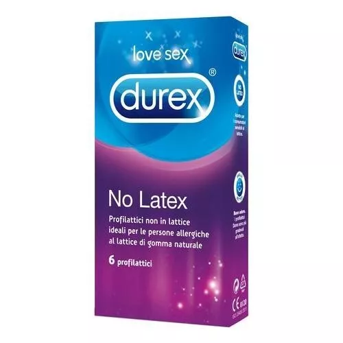 Durex No-Latex Profilattico Senza Lattice 6 Pezzi