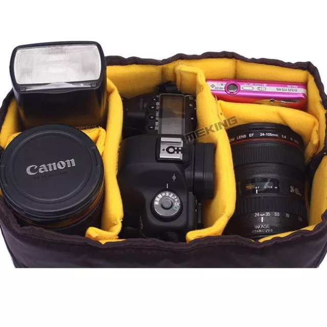 Selens DSLR Camera Bag Shockproof Removable Padded Insert Divider Partition Case