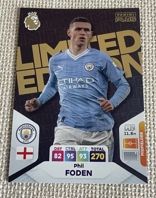 LIMITED EDITION PHIL FODEN Panini PLUS 2023/2024 Adrenalyn XL 23/24