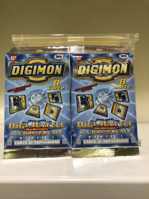 10 Boosters Sealed Digimon 1999 Digi Battle Cards. Condizioni Nuove.