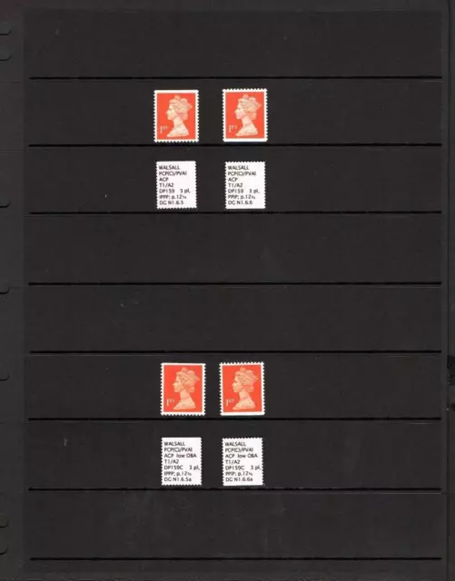 Specialised Collection Of Unmounted Mint Nvi Machins On Double Sided Page