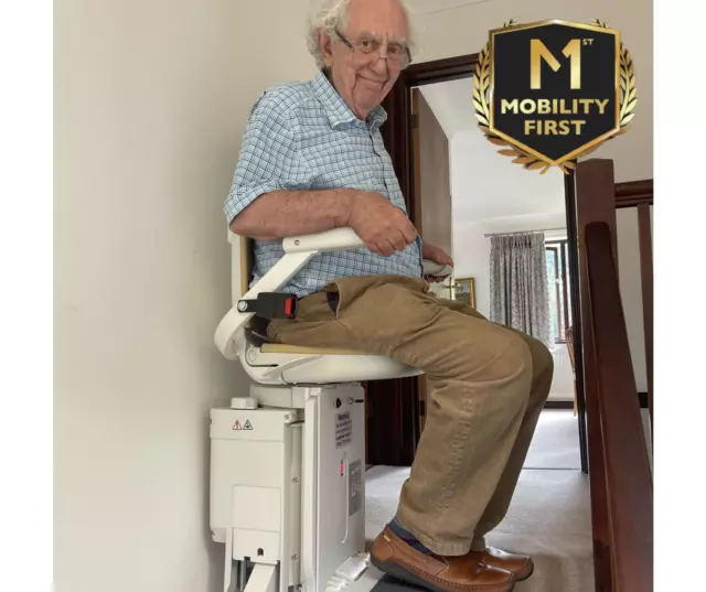 Acorn 180 Curved Stair Lift  Bespoke 180° Track / Reconditioned Fitted Stairlift