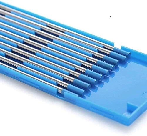 TEN-HIGH Électrodes en tungstène TIG, 2% de Lanthane, WL20 (Bleu), 2,0 mm x 150