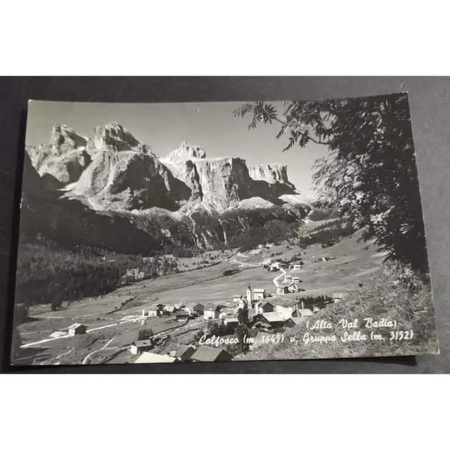 Cartolina Colfosco e Gruppo Sella (Alta Val Badia)