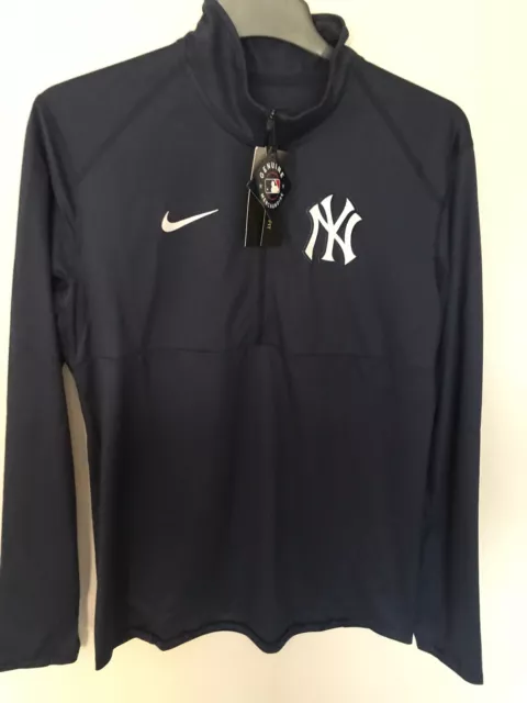 Men's MLB  New York Yankees Nike Navy Pacer Half Zip  Top New Tags Small