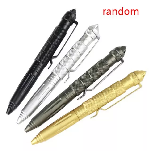 Metal Colour Tactical  pen School student office Ballpoint pens New. XK