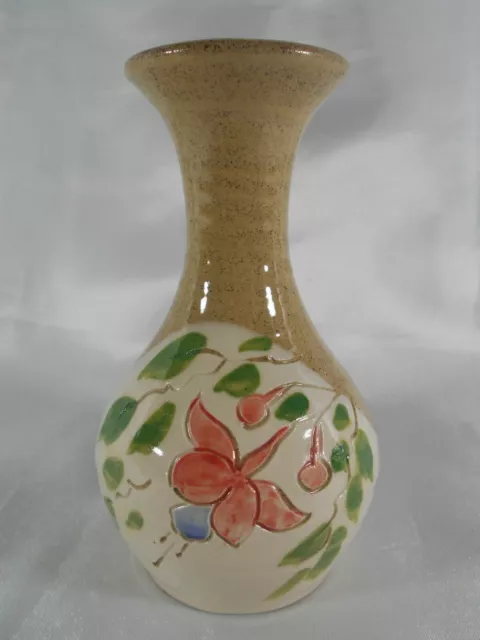 Magnifique Vase Floral Poterie / Faïence Signee O'neill Ireland