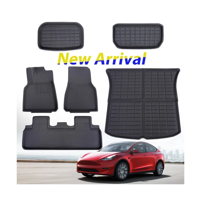 TESLA MODEL Y 2024 2023 2022 2021 Floor Mats, 2024 Tesla Model Y Trunk