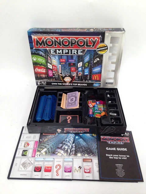 HASBRO GAMING MONOPOLY Empire Own The Worlds Top Brands Table Top Game ...