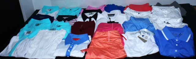 Lote de ropa de golf para mujer manchada