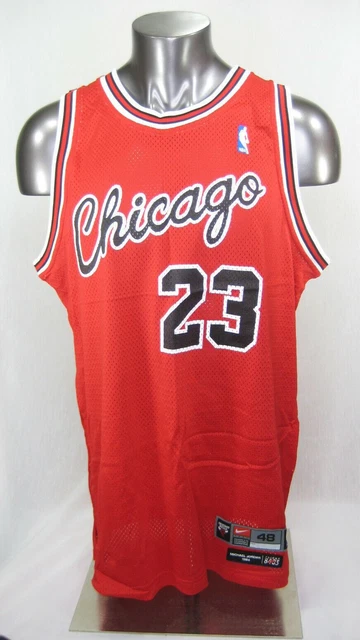 Chicago Bulls Michael Jordan Nike 1984 Flight 8403 Black Jersey Size Men's 54