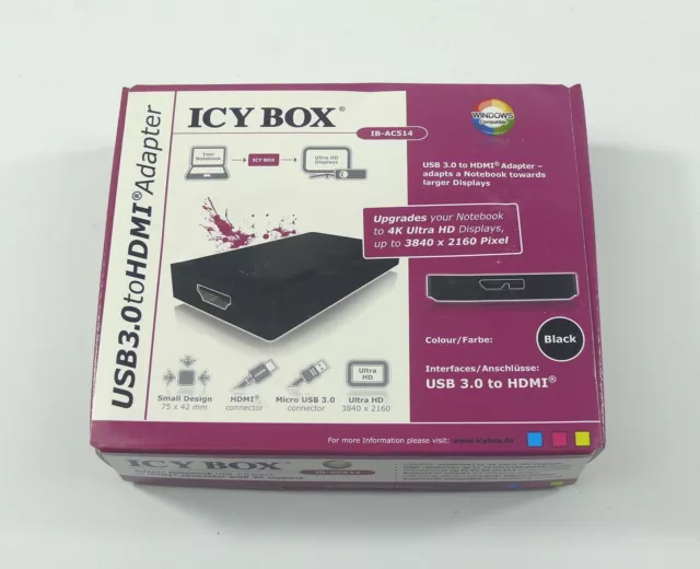 ICY BOX USB 3.0 to HDMI Adapter * IB-AC514 *