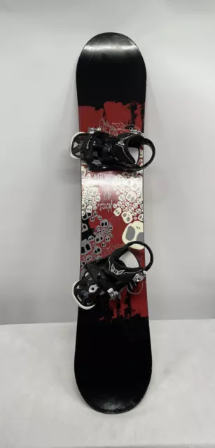 BLUNT PRIMO Snowboard w Burton bindings 55-1/2”, 141 cm, Skull Design $245.00 PicClick