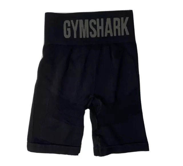 GYMSHARK SHORTS SMALL Black Flex High Waist Gym Cardio £19.95 - PicClick UK