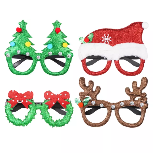 Christmas Eyeglasses Frames Xmas Party Photo Booth Props