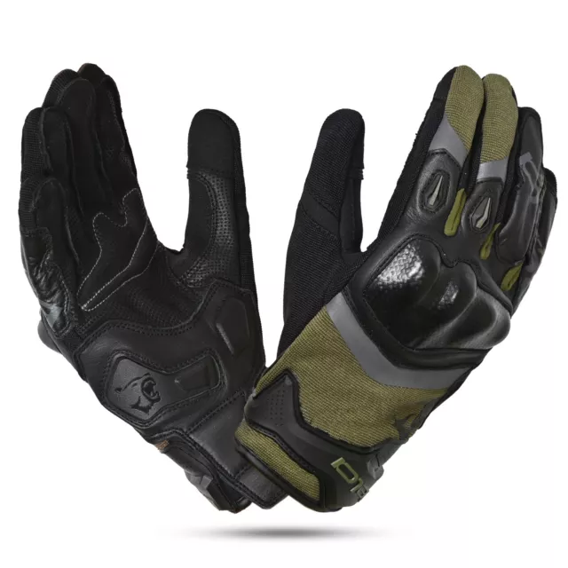 Bela Guantes Hombre De Cuero Para Carreras De Motos Guantes De Moto Blindados CE