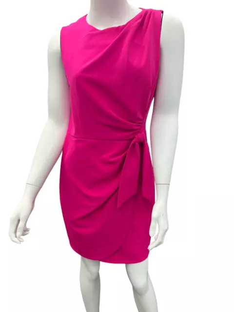 Milly  Dress Felicia Cady Tie Shoulder Dress Shocking Pink US size 2 Retail $495
