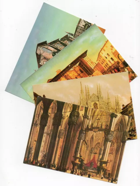 1986 Vaticano 4 Cartoline Postali Duomo Milano Serie Fdc B/6702