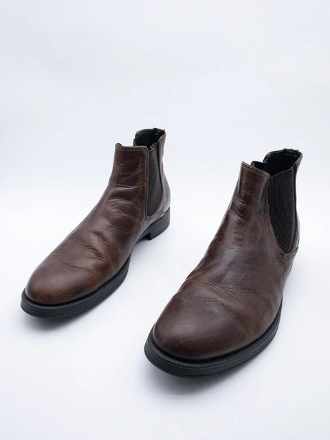 Stivali Chelsea Uomo – Ecopelle Scamosciata, Punta Tonda, Slip-on – Taglie UK 6-13 / EU 40-47 - 4