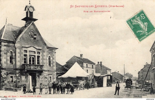 S4078 cpa 70 Saint Sauveur les Luxeuil - Rue de Baudoncourt