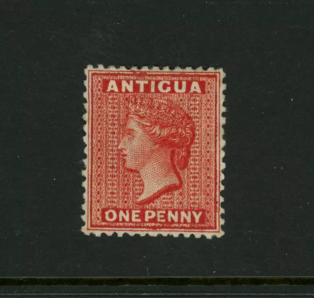 Antigua Scott # 6 Vermillion Perf 12.5 VF OG HR British Colony Stamp Cat $225