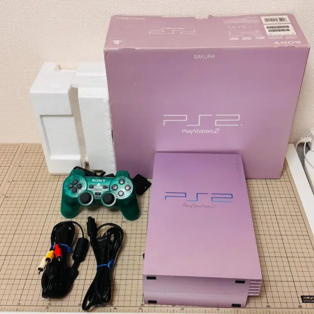 PS2 SAKURA PINK SCPH 39000 SA Console only Playstation 2 Fat [H