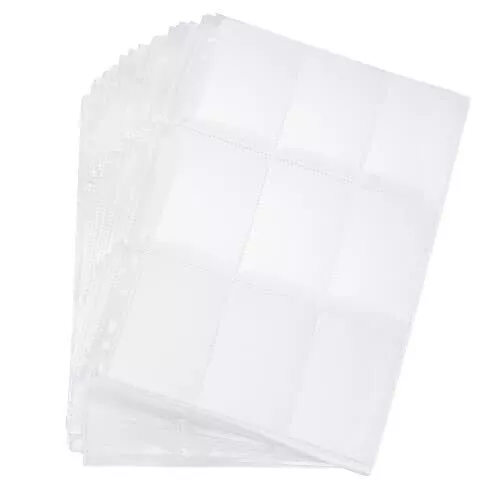 Lot de 40 pochettes pour cartes à collectionner à 320 poches, protection  double face à 4 poches, feuilles de cartes ultra transparentes pour  classeur à 6 anneaux, A5, pages pour cartes Pokémon 