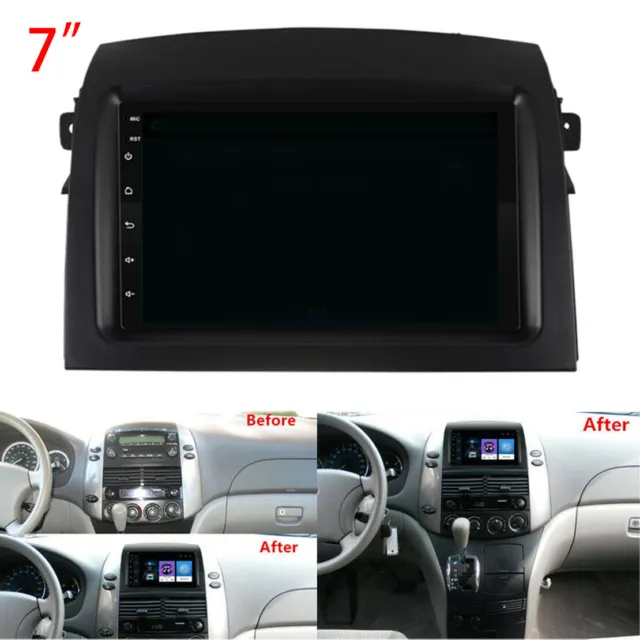 7" Android 10.1 Car Stereo Radio GPS Navi WiFi Mirror Link Fit For Toyota Sienna