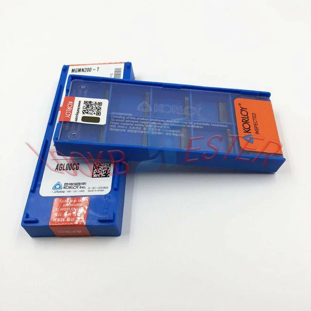10PCS KORLOY MGMN200-T PC5300 2.0mm Cut-Off CNC Grooving insert Carbide inserts