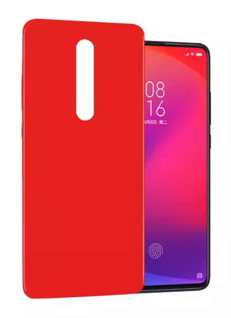 Funda Xiaomi Mi 9T / Redmi K20 4G Carcasa Gel TPU Silicona PTG + Protector Rojo