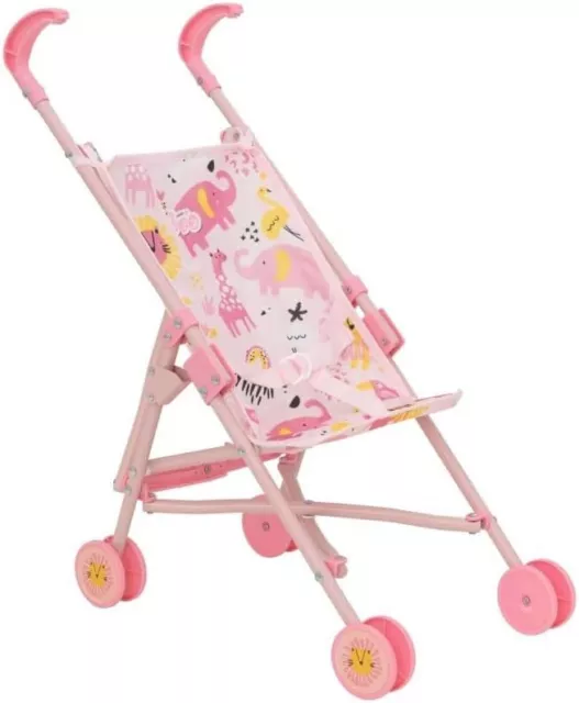 Baby Chic Baby Boo Stroller Pram - Pushchair Compact Fold Double Wheels Toy Doll