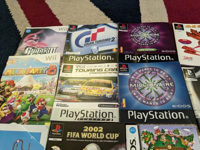 Playstation Ps1 ps2 Wii Gameboy 360 DS Manual Only Bundle Job Lot 2