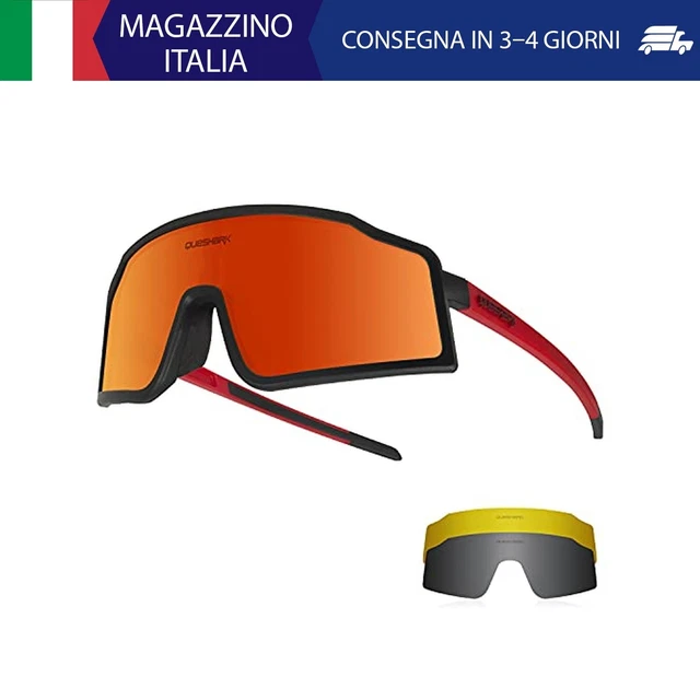 Occhiali Ciclismo X-TIGER Con 5 Lenti Intercambiabili - Per MTB, Corsa, Guida E Sport Estremi