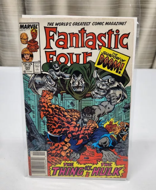 Fantastic Four #320 Marvel Comics (1988)  Thing Vs Hulk Dr. Doom Cover