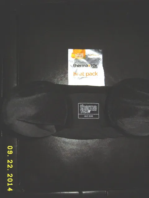 MICROBEAD BLACK PLUSH SOFT SATIN BACK Heat pack Inserts into Travel Neck Pillow