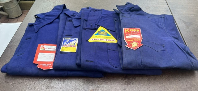 LOT DE 4 Vestes De Travail Ancienne Le Mont Saint Michel Neuve De Stock