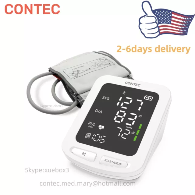 Blood Pressure Monitor LED  Arm Digital BP Cuff Pulse Heart Rate Machine US ship