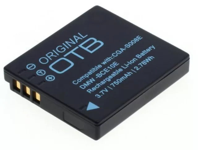 Original OTB Akku für Panasonic SD Camcorder SDR-S7 / SDR-S9 / SDR-S10 /SDR-SW20